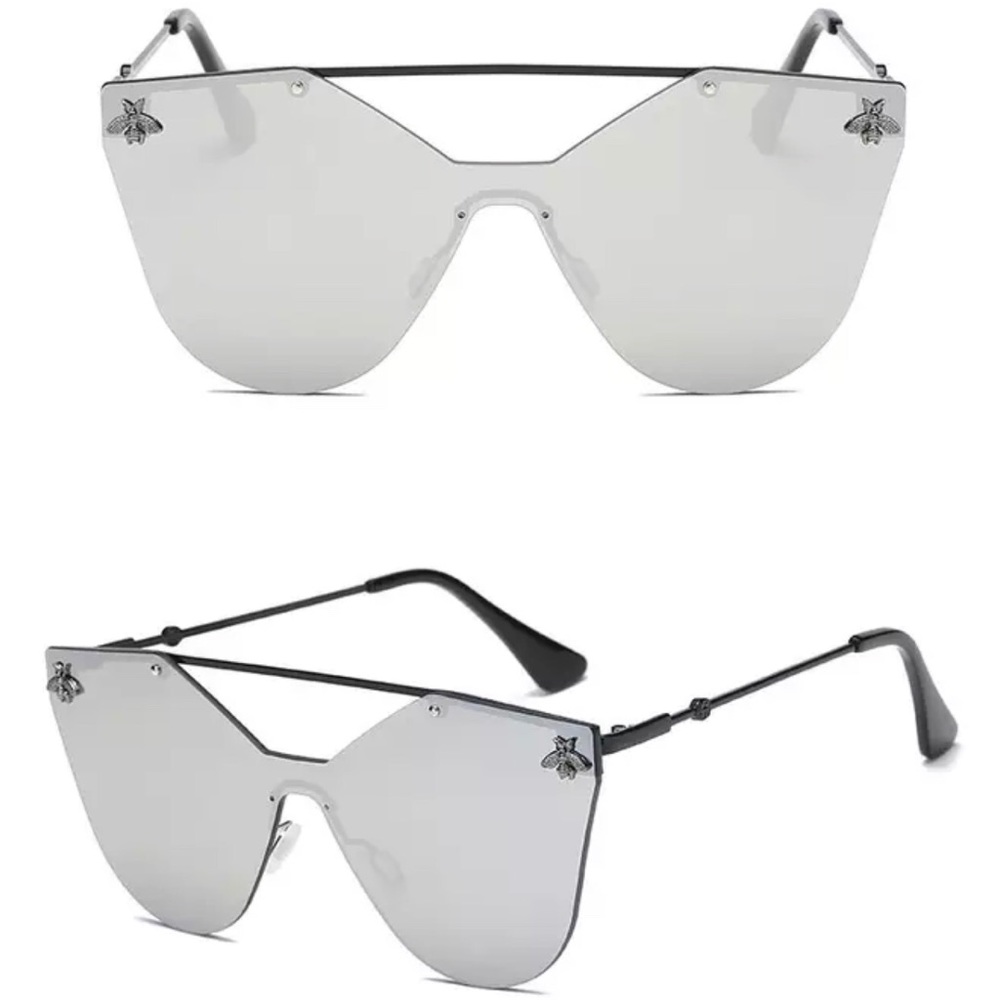 🕶 Agent 007 Mirrored Oversized Sunglasses 🕶